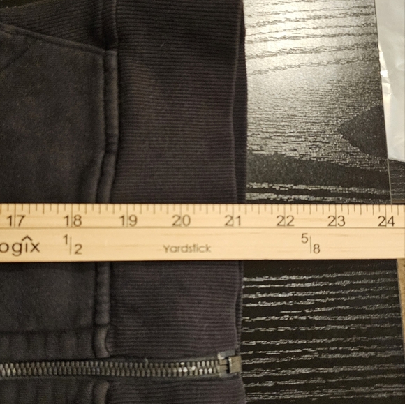 Lululemon Loop Back Hoodie in Acid Rubber Dye Black, sz 4 - Picture 15 of 16